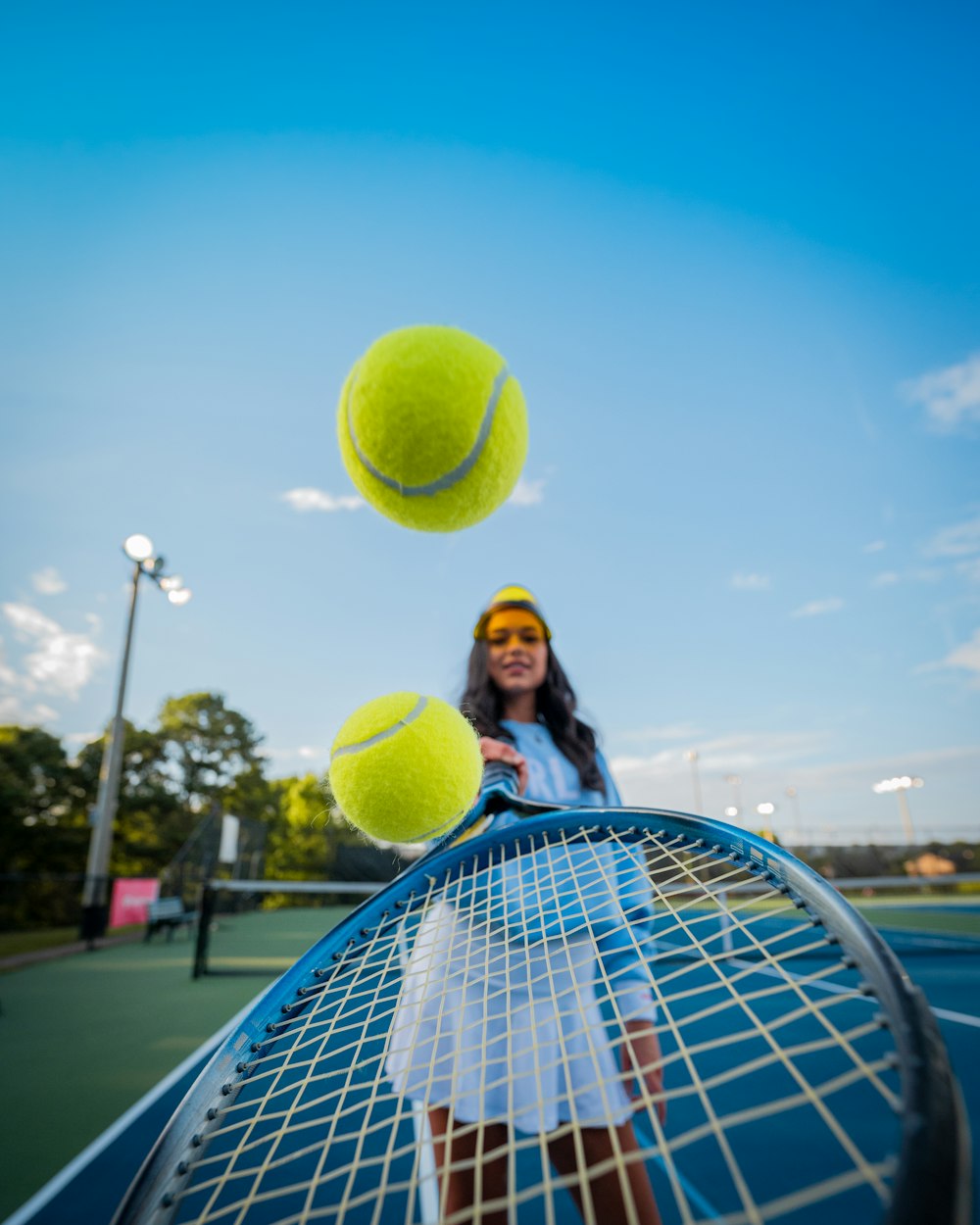Cardio-Fitness-Tennis Training am Netz
