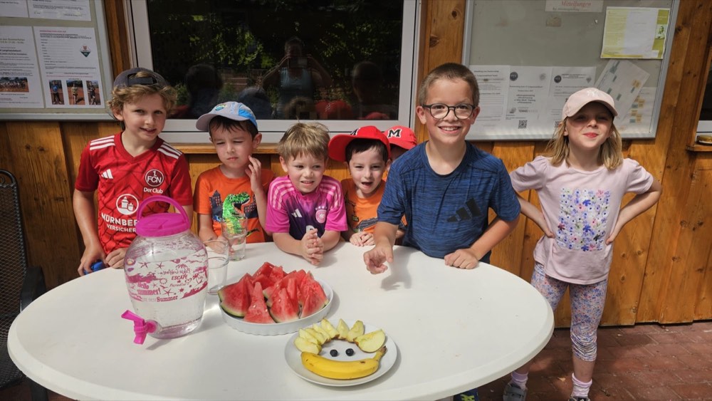 Gesunde Snacks beim Tenniscamp 2024